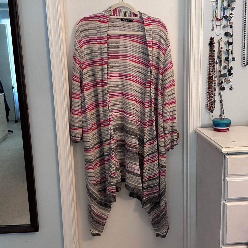 Long swing sweater